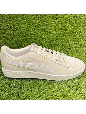 Puma Vikky V3 Feather Gray White Womens Size 9 Athletic Leather Shoes Sneakers